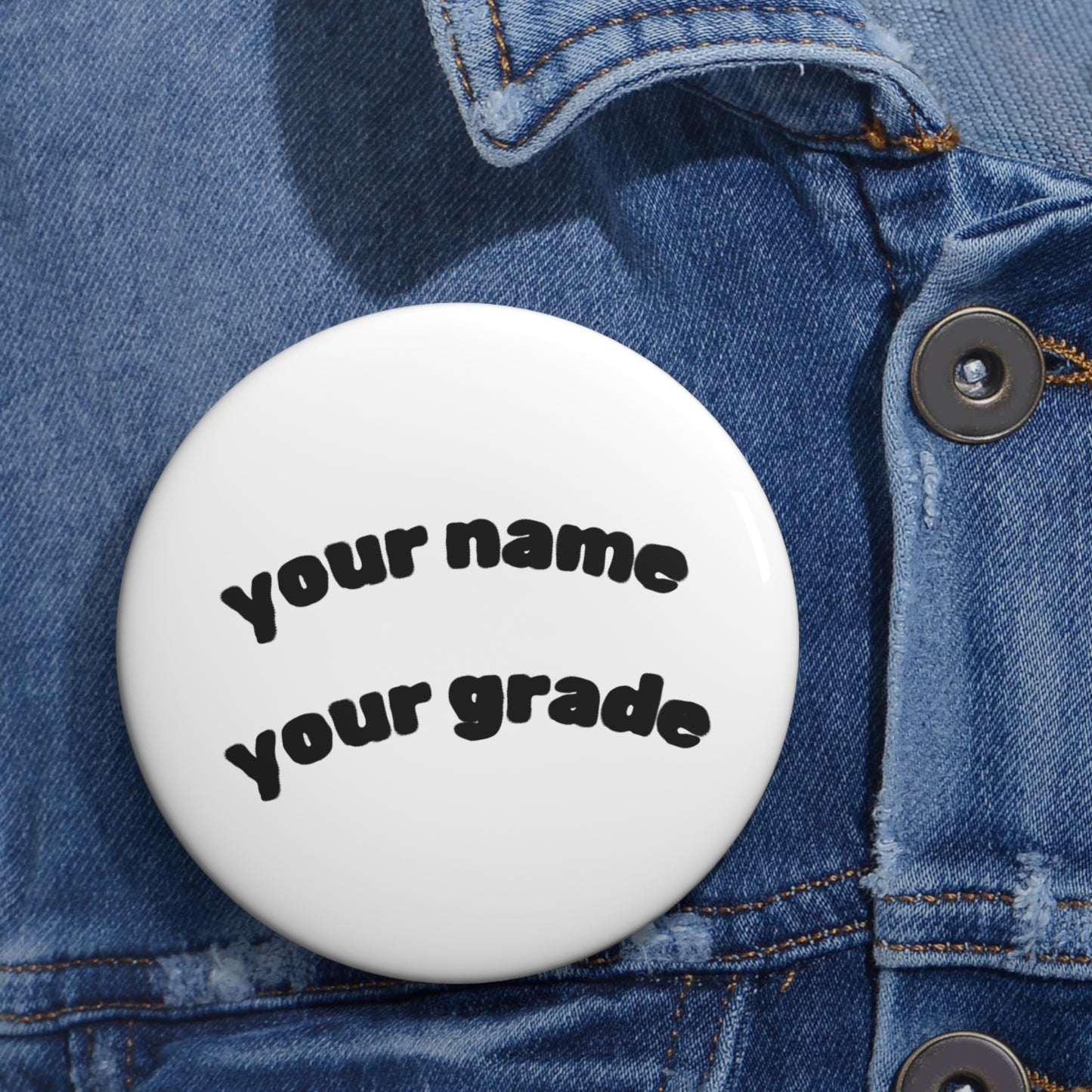 Custom Name & Grade Student's Badge