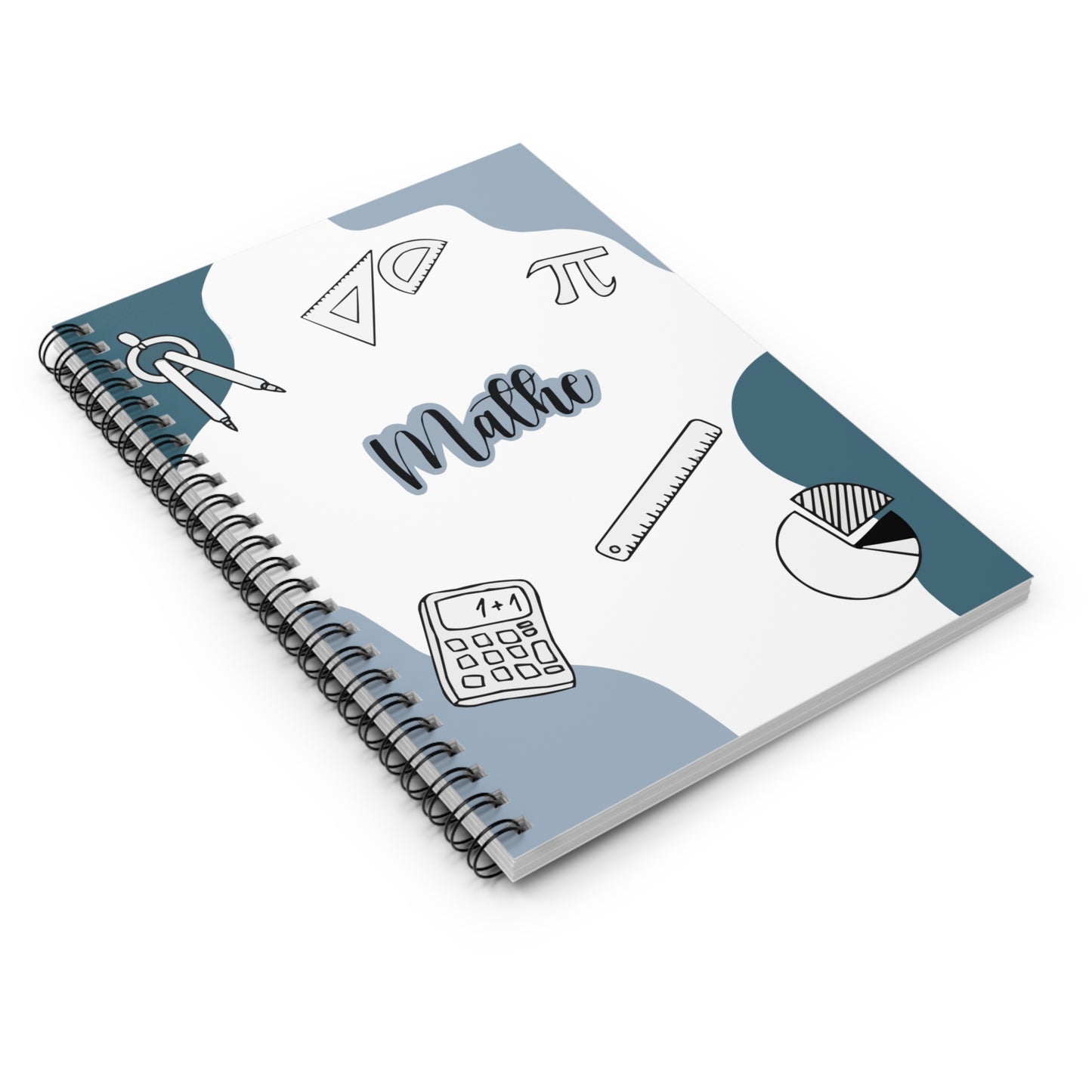 Math Themed Spiral Notebook for Students