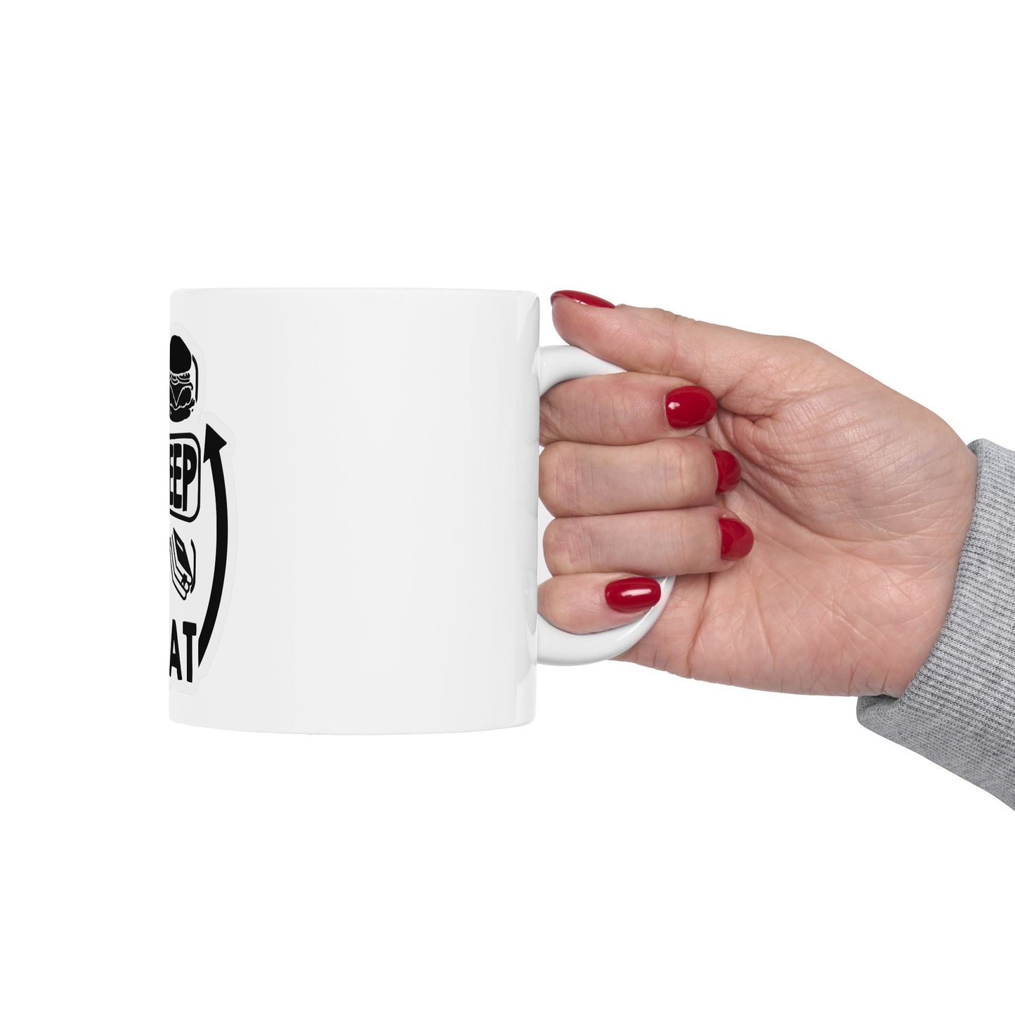 Eat Sleep Study Repeat Ceramic Mug