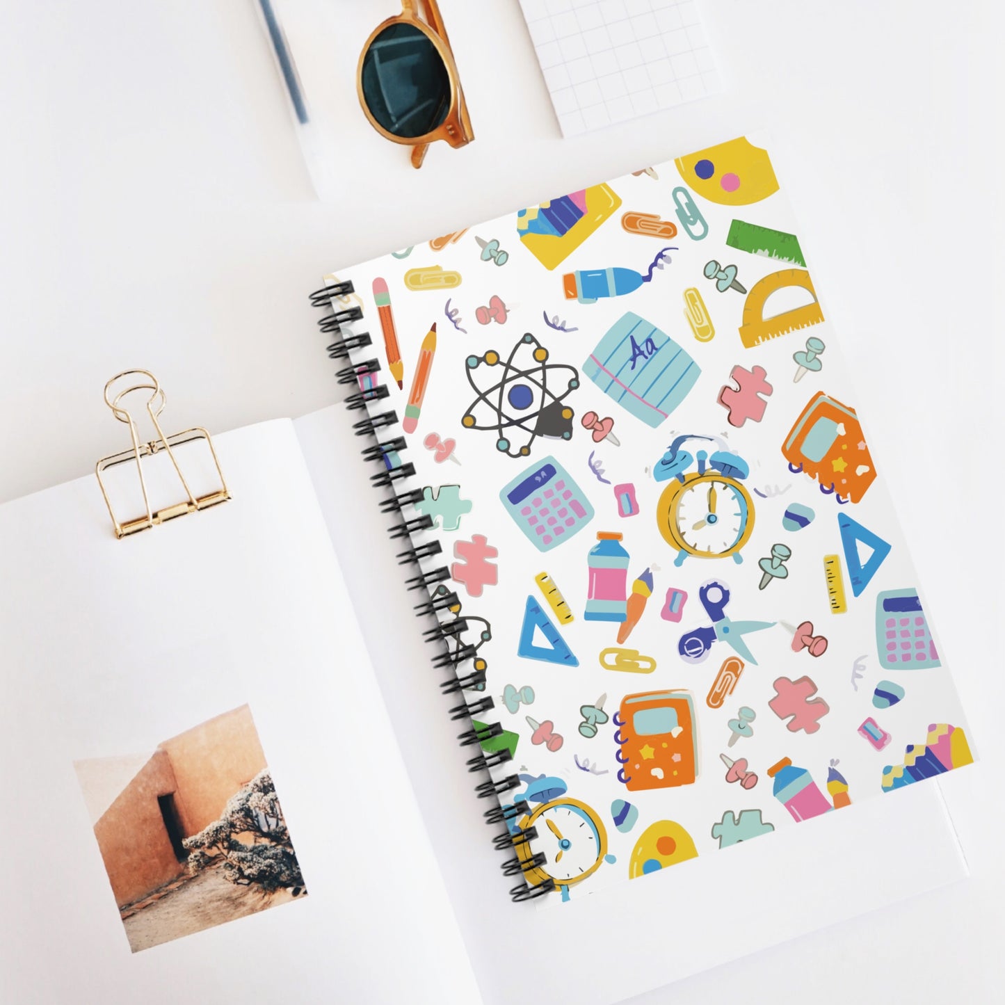 Colorful School Spiral Notebook