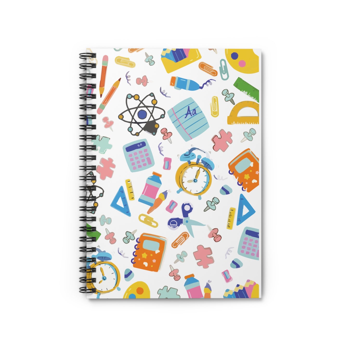 Colorful School Spiral Notebook
