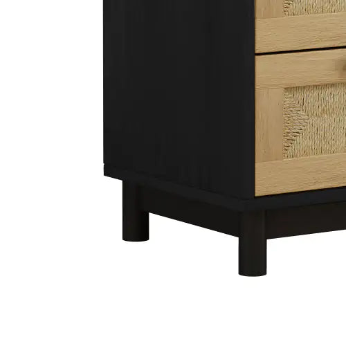 3 Drawer Storage Cabinet Rope Woven Drawer