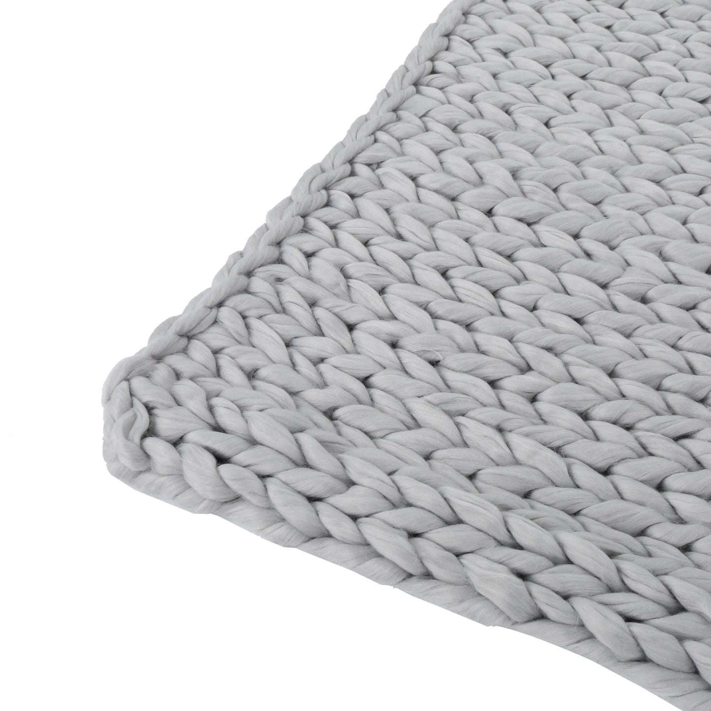 Silver Serenity Knitted Throw