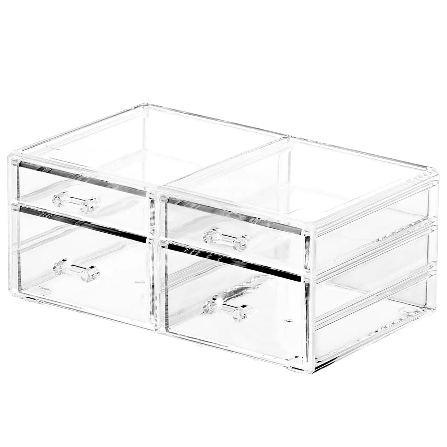Elegant Acrylic Cosmetic Storage Unit with 4 Drawers