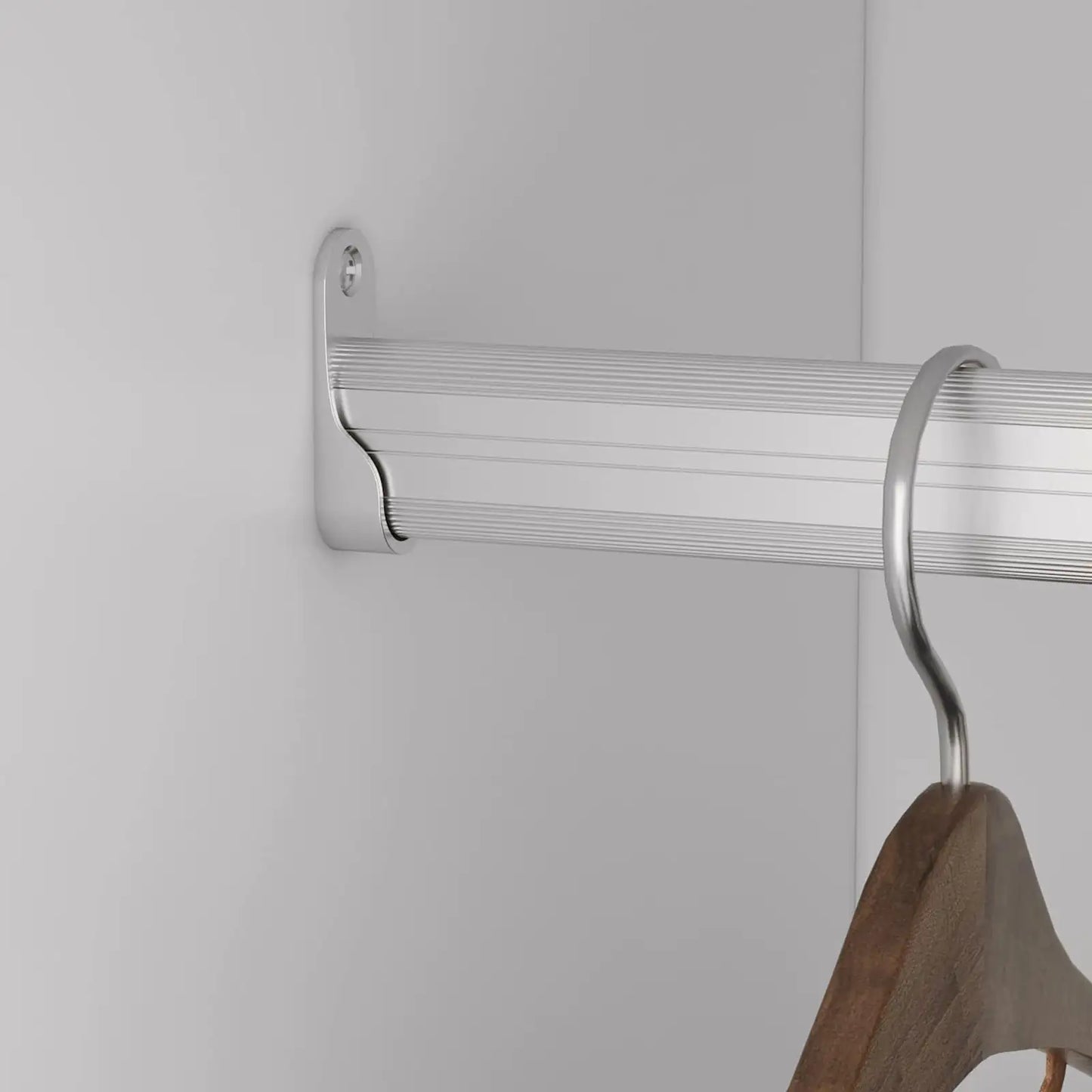 Elegance Wood Closet Organizer with Doors and Shelves