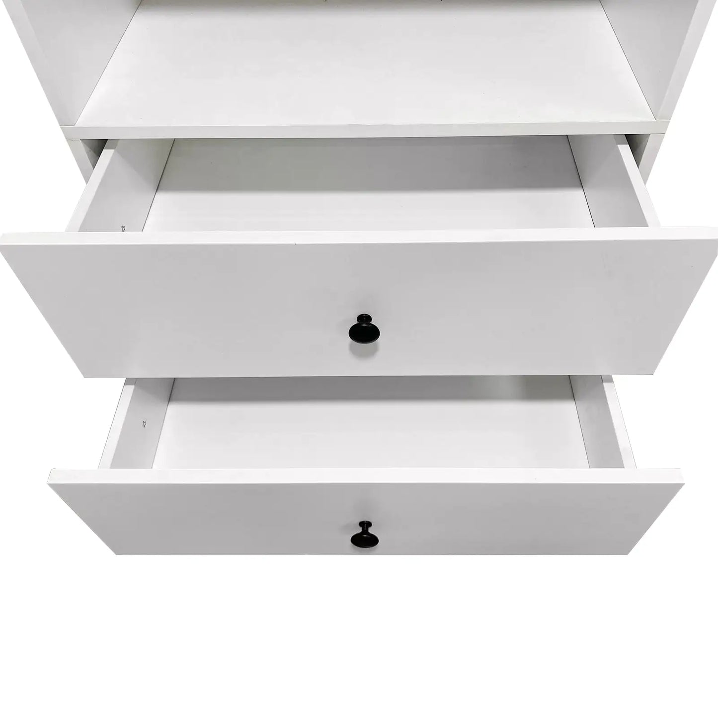 Elegance Wood Closet Organizer with Doors and Shelves
