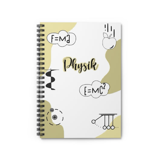 Physics Themed Spiral Notebook for Students