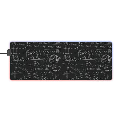 LED Gaming Mouse Pad with Mathematical Design