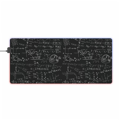 LED Gaming Mouse Pad with Mathematical Design