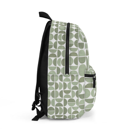 Stylish Backpack With Modern Geometric Design