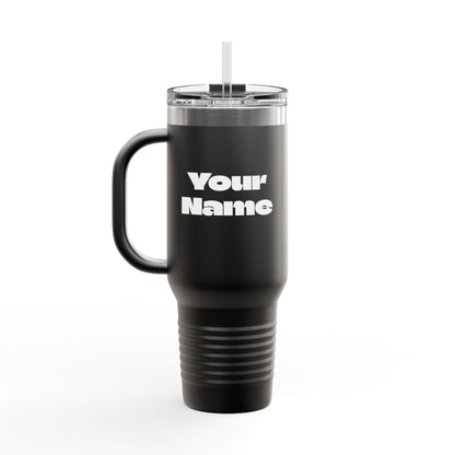Eat Sleep Study Repeat Travel Mug , 40oz