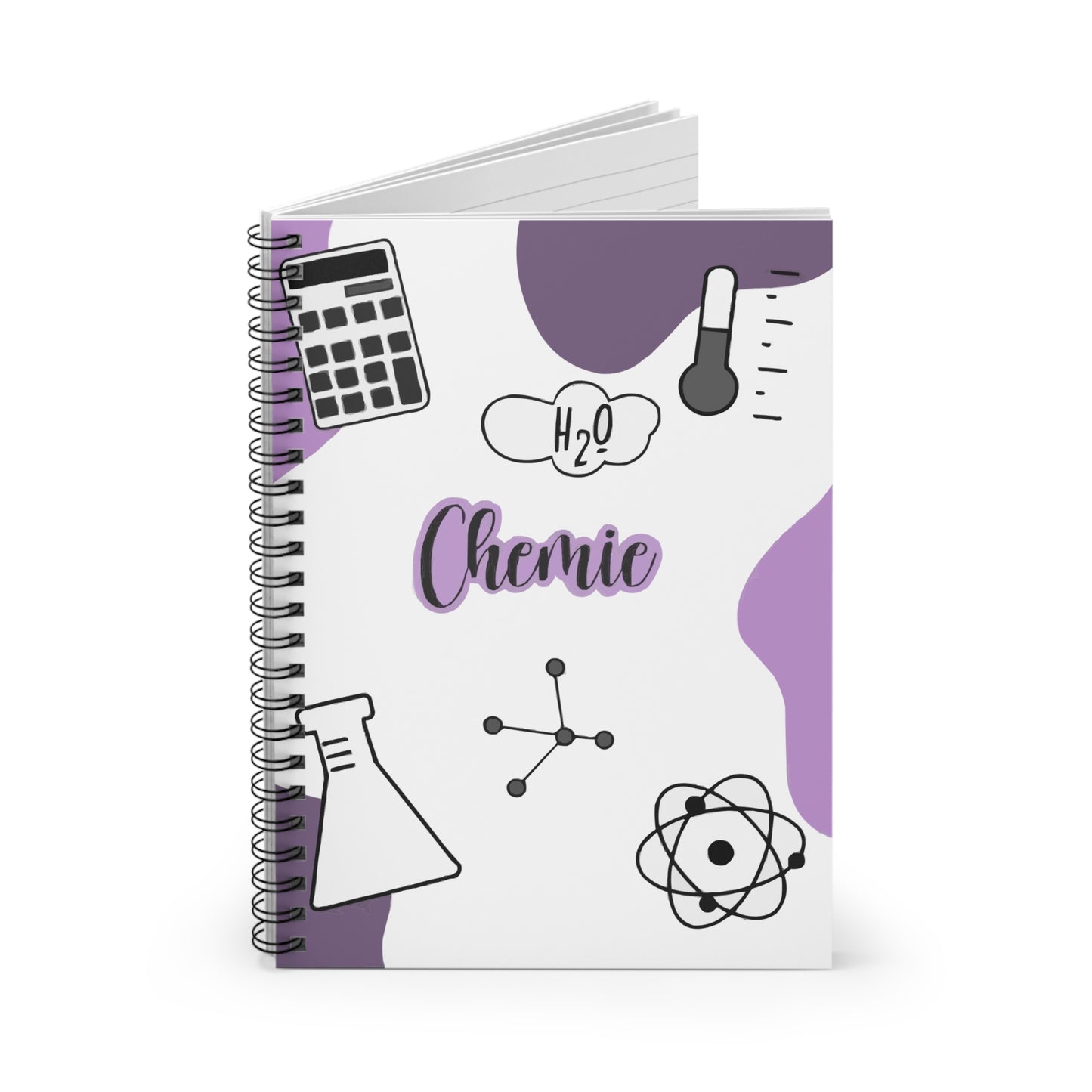 Chemistry Themed Spiral Notebook for Students