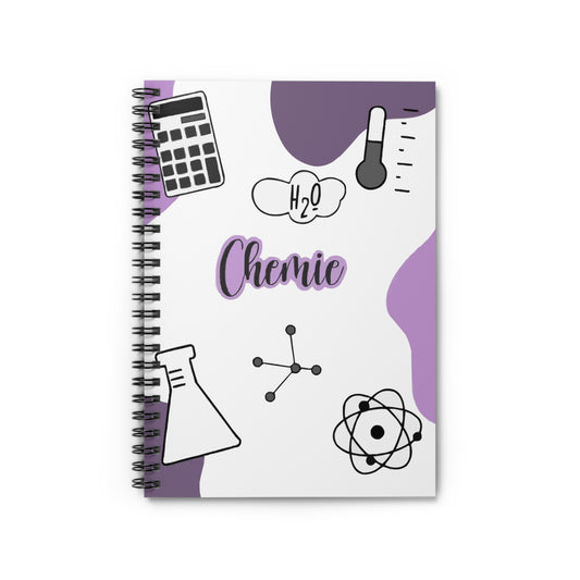 Chemistry Themed Spiral Notebook for Students