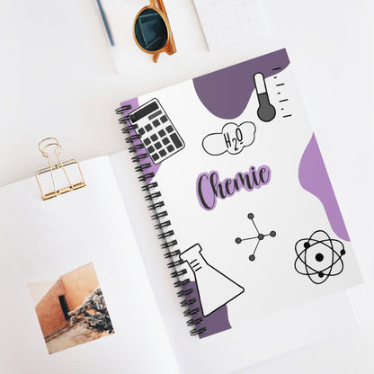 Chemistry Themed Spiral Notebook for Students