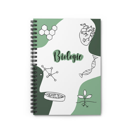 Biology-Themed Spiral Notebook for Students & Science Lovers