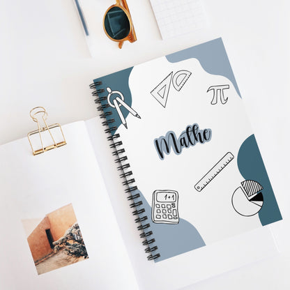 Math Themed Spiral Notebook for Students