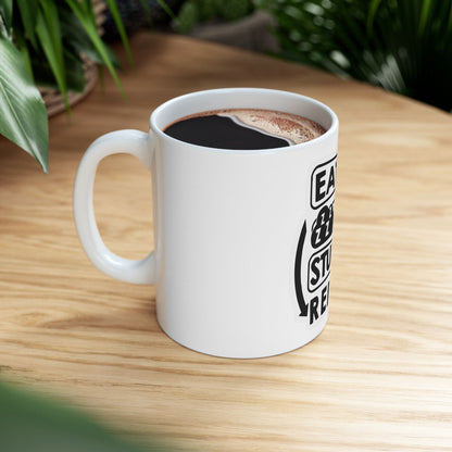 Eat Sleep Study Repeat Ceramic Mug