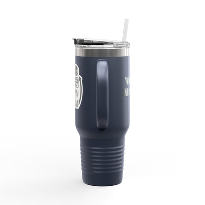 Eat Sleep Study Repeat Travel Mug , 40oz