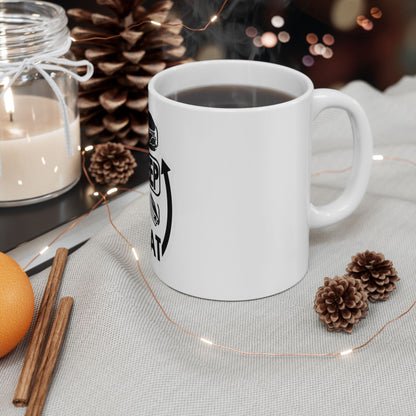 Eat Sleep Study Repeat Ceramic Mug