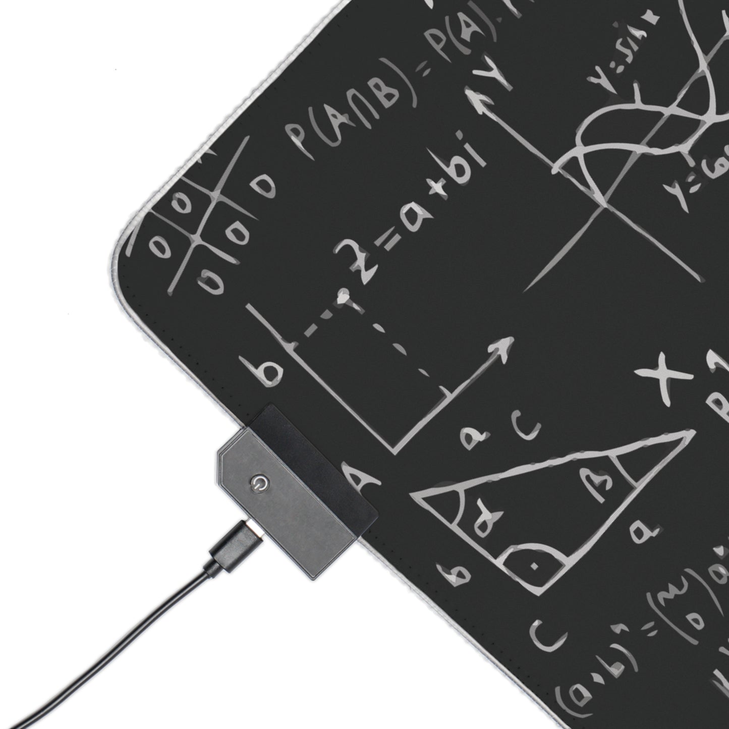 LED Gaming Mouse Pad with Mathematical Design