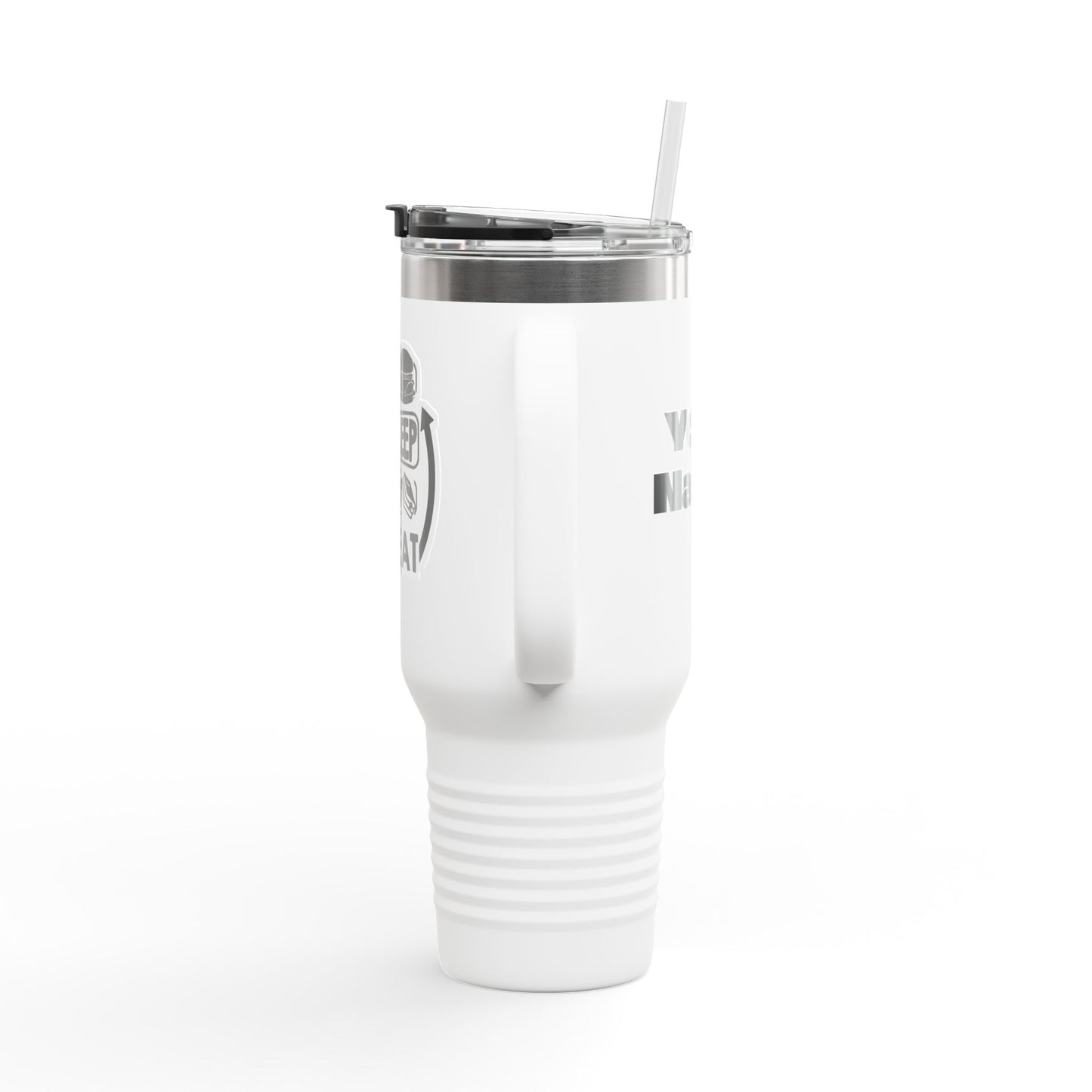 Eat Sleep Study Repeat Travel Mug , 40oz