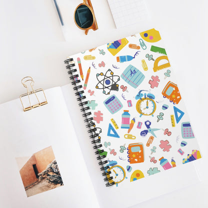 Colorful School Spiral Notebook