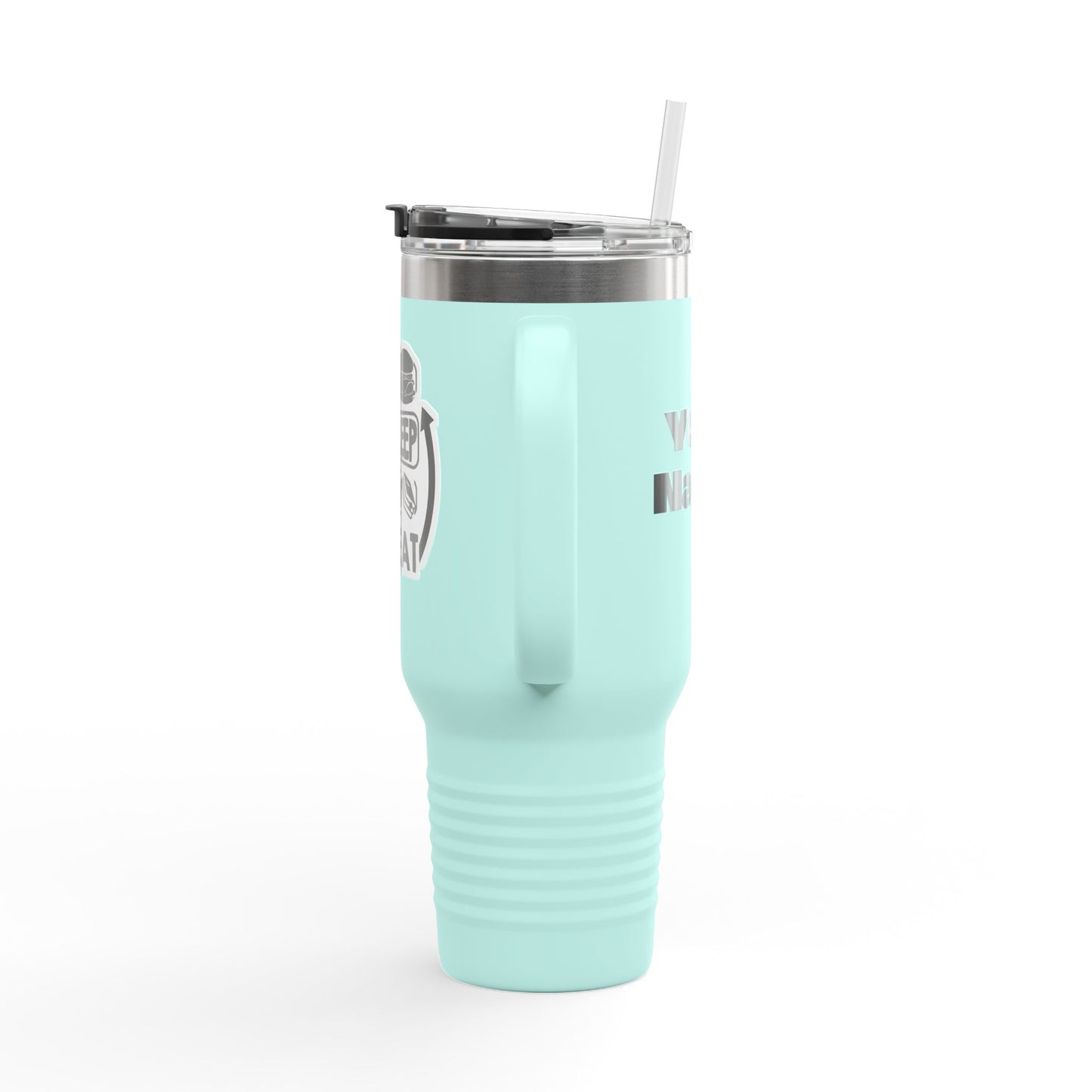 Eat Sleep Study Repeat Travel Mug , 40oz
