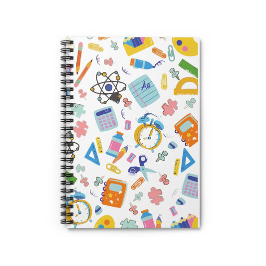 Colorful School Spiral Notebook