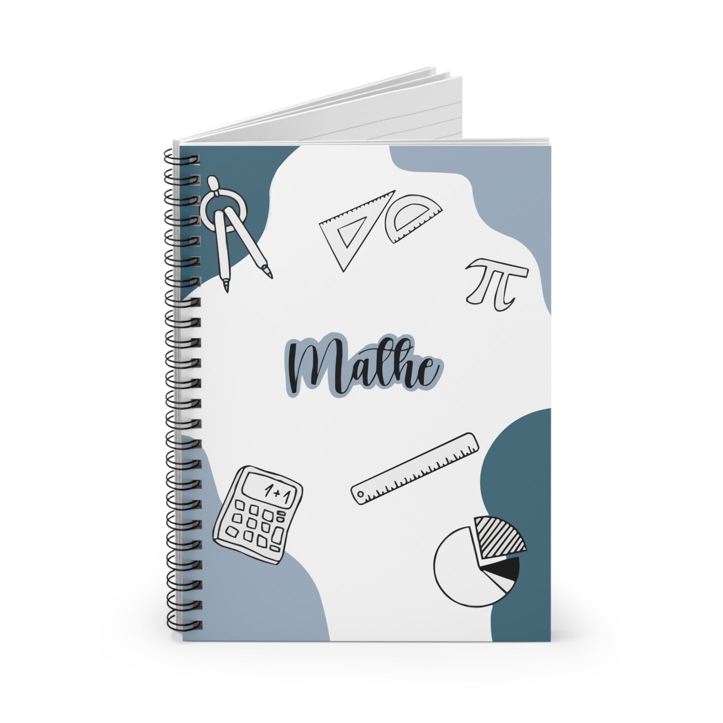 Math Themed Spiral Notebook for Students
